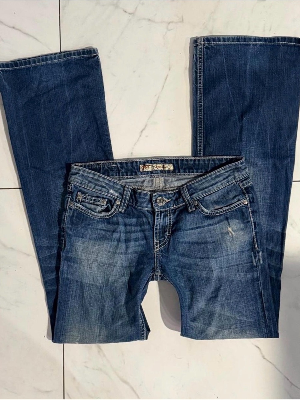 BKE Women's Dark Blue Boot Cut Jeans